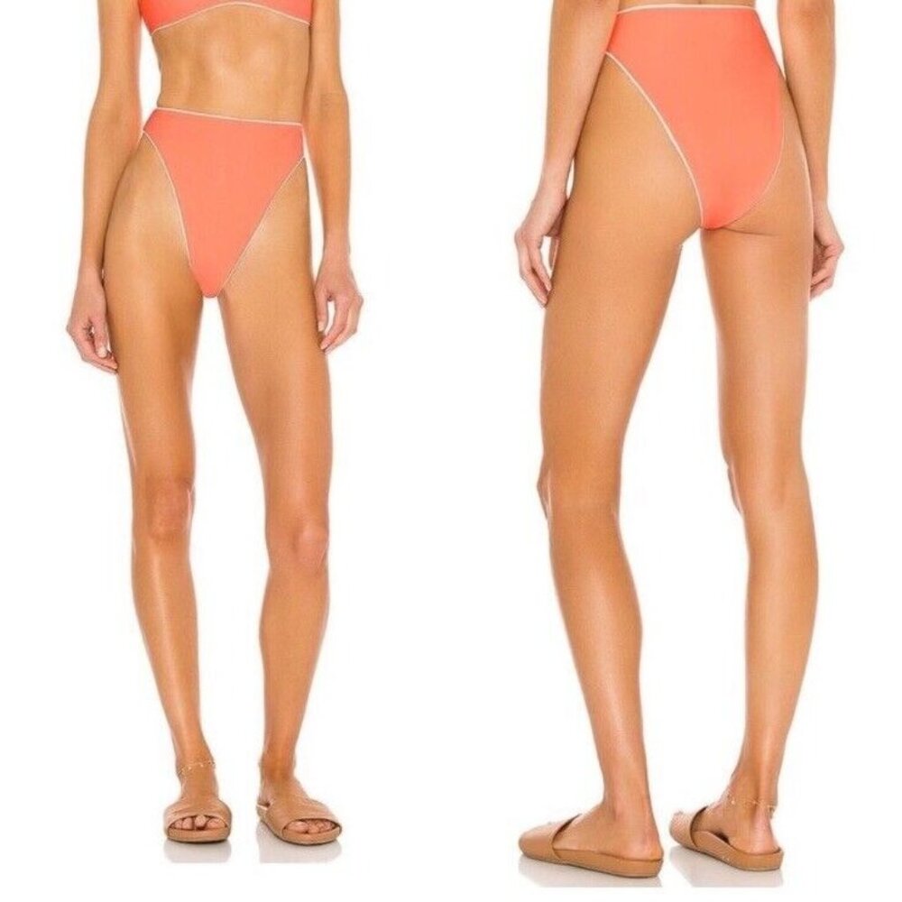 Tularosa Olin High Waist Bottom Coral Swim